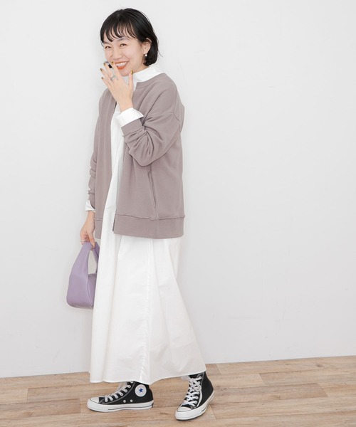 URBAN RESEARCH Sonny Label（アーバンリサーチサニーレーベル）の「スウェットカーディガン（カーディガン/ボレロ・レディース・ブラック/ベージュ系その他/ライトグレー/ミント・FREE）」の15枚目の写真