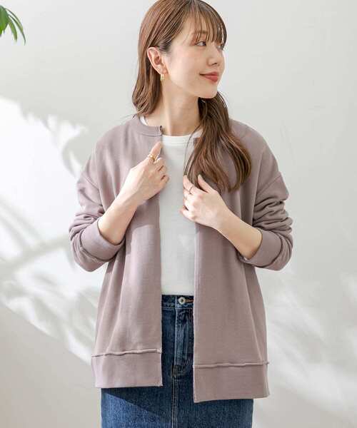 URBAN RESEARCH Sonny Label（アーバンリサーチサニーレーベル）の「スウェットカーディガン（カーディガン/ボレロ・レディース・ブラック/ベージュ系その他/ライトグレー/ミント・FREE）」の17枚目の写真