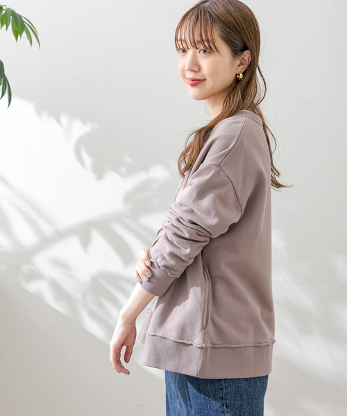 URBAN RESEARCH Sonny Label（アーバンリサーチサニーレーベル）の「スウェットカーディガン（カーディガン/ボレロ・レディース・ブラック/ベージュ系その他/ライトグレー/ミント・FREE）」の19枚目の写真