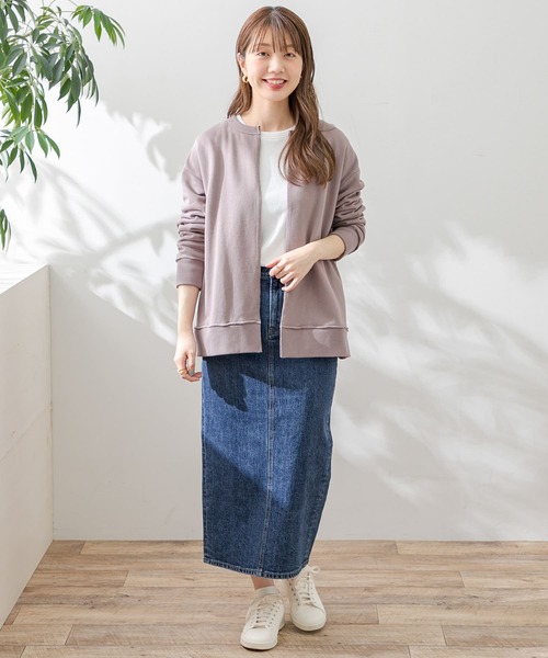 URBAN RESEARCH Sonny Label（アーバンリサーチサニーレーベル）の「スウェットカーディガン（カーディガン/ボレロ・レディース・ブラック/ベージュ系その他/ライトグレー/ミント・FREE）」の21枚目の写真