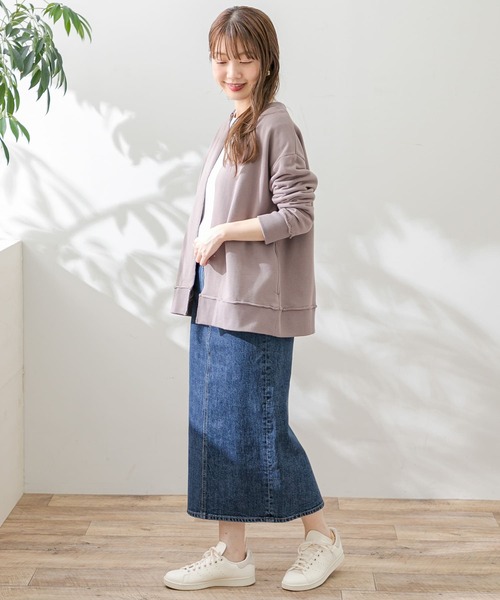 URBAN RESEARCH Sonny Label（アーバンリサーチサニーレーベル）の「スウェットカーディガン（カーディガン/ボレロ・レディース・ブラック/ベージュ系その他/ライトグレー/ミント・FREE）」の22枚目の写真