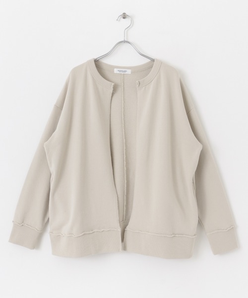 URBAN RESEARCH Sonny Label（アーバンリサーチサニーレーベル）の「スウェットカーディガン（カーディガン/ボレロ・レディース・ブラック/ベージュ系その他/ライトグレー/ミント・FREE）」の5枚目の写真