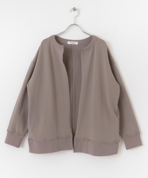 URBAN RESEARCH Sonny Label（アーバンリサーチサニーレーベル）の「スウェットカーディガン（カーディガン/ボレロ・レディース・ブラック/ベージュ系その他/ライトグレー/ミント・FREE）」の6枚目の写真