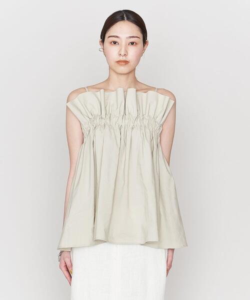 ASTRAET（アストラット）の「＜ASTRAET＞LI/CEL フリルトップ キャミソール（キャミソール・レディース・グレー/ナチュラル・FREE）」の12枚目の写真