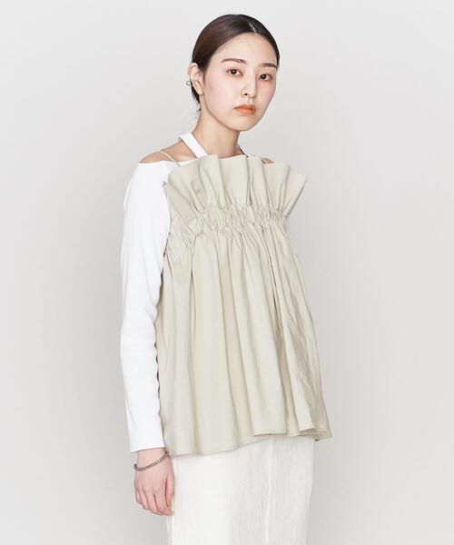 ASTRAET（アストラット）の「＜ASTRAET＞LI/CEL フリルトップ キャミソール（キャミソール・レディース・グレー/ナチュラル・FREE）」の16枚目の写真