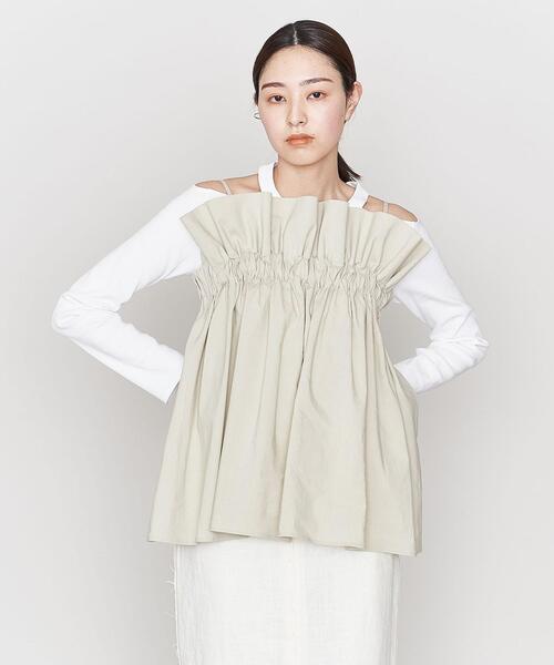 ASTRAET（アストラット）の「＜ASTRAET＞LI/CEL フリルトップ キャミソール（キャミソール・レディース・グレー/ナチュラル・FREE）」の17枚目の写真