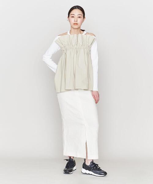 ASTRAET（アストラット）の「＜ASTRAET＞LI/CEL フリルトップ キャミソール（キャミソール・レディース・グレー/ナチュラル・FREE）」の21枚目の写真