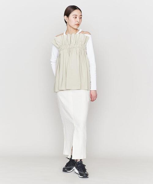 ASTRAET（アストラット）の「＜ASTRAET＞LI/CEL フリルトップ キャミソール（キャミソール・レディース・グレー/ナチュラル・FREE）」の22枚目の写真
