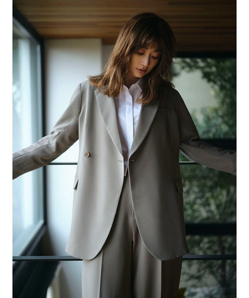emmi(エミ)の「【emmi atelier】ワイドスリーブ短丈シャツ(シャツ/ブラウス・レディース・イエロー/ホワイト・FREE)」の6枚目の写真