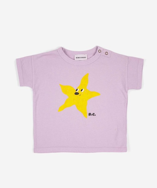 BOBO CHOSES（ボボショーズ）の「Starfish T-shirt（Tシャツ/カットソー・キッズ・ライトパープル・9M/24M/18M/12M/6M）」の3枚目の写真