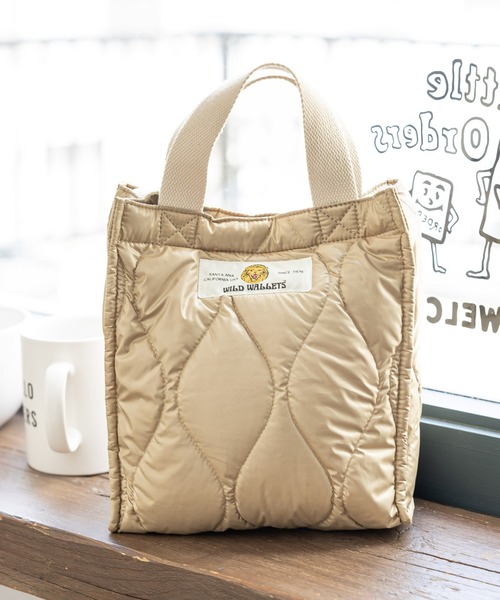 PAGEBOY(ページボーイ)の「PBLIM/WWキルティングトート(ショルダーバッグ・レディース・ブラック/オフホワイト/グリーン/ブラック×グリーン/グレー系その他/カーキ系/ベージュ系その他・FREE)」の1枚目の写真