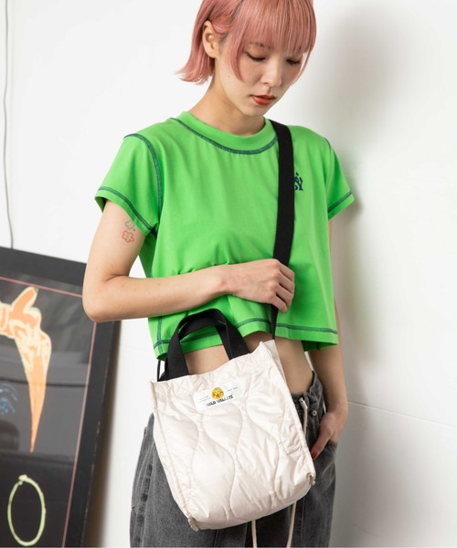 PAGEBOY(ページボーイ)の「PBLIM/WWキルティングトート(ショルダーバッグ・レディース・ブラック/オフホワイト/グリーン/ブラック×グリーン/グレー系その他/カーキ系/ベージュ系その他・FREE)」の21枚目の写真