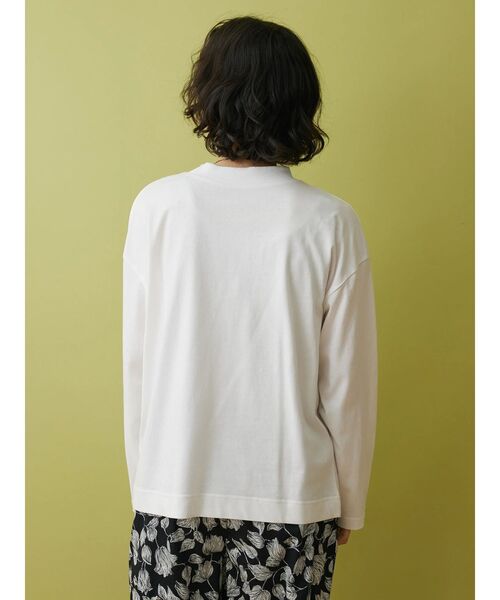 CRAFT STANDARD BOUTIQUE(クラフトスタンダードブティック)の「PointモックネックロンTee(Tシャツ/カットソー・レディース・グリーン/ブラック・FREE)」の15枚目の写真