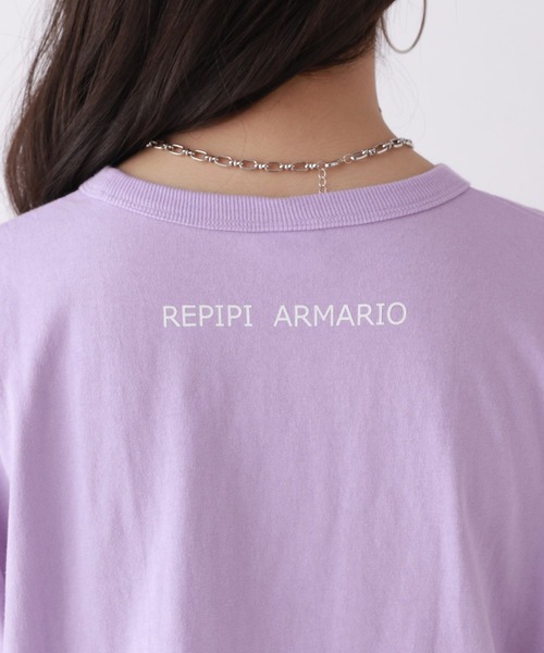 repipi armario（レピピ アルマリオ）の「【champion/チャンピオン×repipi】カレッジロゴワイドT（Tシャツ/カットソー・キッズ・パープル/アイボリー/オートミール/スミクロ/イエロー系/ブルーグリーン・SMALL/MEDIUM/LARGE）」の21枚目の写真