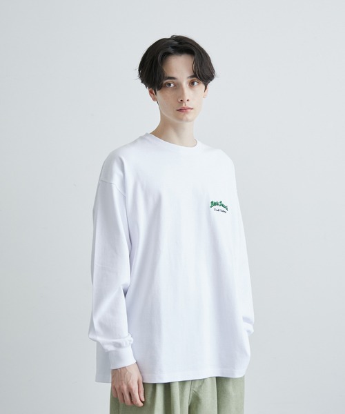 JUNRED(ジュンレッド)の「BENDAVIS ホットドックロングTシャツ(Tシャツ/カットソー・メンズ・ホワイト/パープル/グリーン系その他・M/LL/L)」の4枚目の写真