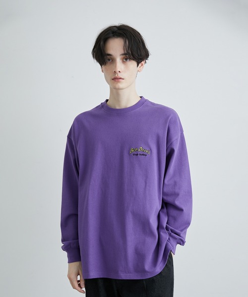 JUNRED(ジュンレッド)の「BENDAVIS ホットドックロングTシャツ(Tシャツ/カットソー・メンズ・ホワイト/パープル/グリーン系その他・M/LL/L)」の8枚目の写真