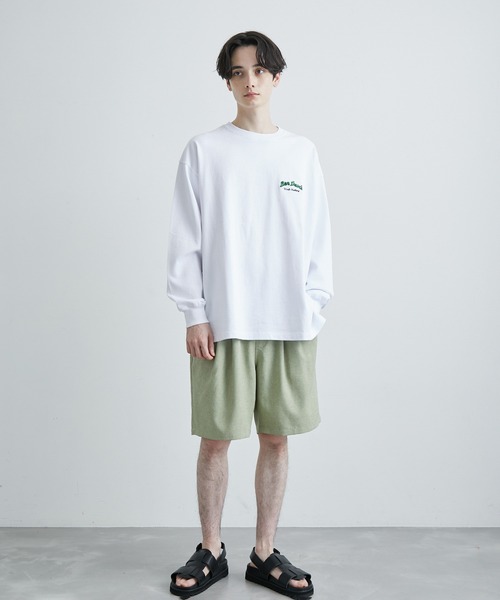 JUNRED(ジュンレッド)の「BENDAVIS ホットドックロングTシャツ(Tシャツ/カットソー・メンズ・ホワイト/パープル/グリーン系その他・M/LL/L)」の10枚目の写真