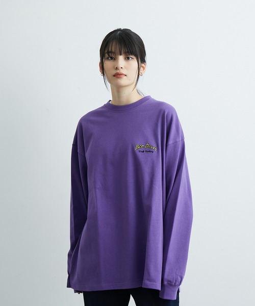 JUNRED(ジュンレッド)の「BENDAVIS ホットドックロングTシャツ(Tシャツ/カットソー・メンズ・ホワイト/パープル/グリーン系その他・M/LL/L)」の19枚目の写真