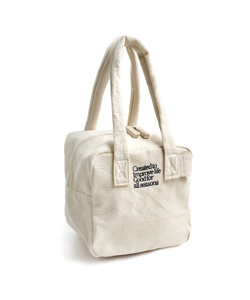 anello（アネロ）の「UNIVERSAL スクエア ミニボストンバッグ（ハンドバッグ・レディース・グレー/アイボリー/ブラック・-）」の4枚目の写真