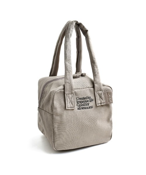 anello（アネロ）の「UNIVERSAL スクエア ミニボストンバッグ（ハンドバッグ・レディース・グレー/アイボリー/ブラック・-）」の6枚目の写真