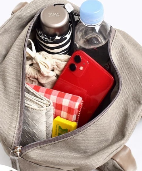 anello（アネロ）の「UNIVERSAL スクエア ミニボストンバッグ（ハンドバッグ・レディース・グレー/アイボリー/ブラック・-）」の15枚目の写真