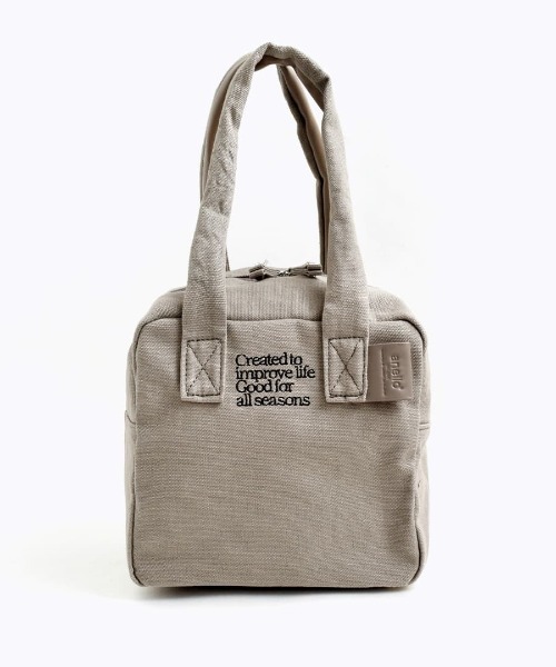 anello（アネロ）の「UNIVERSAL スクエア ミニボストンバッグ（ハンドバッグ・レディース・グレー/アイボリー/ブラック・-）」の7枚目の写真