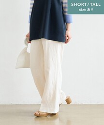 green label relaxing | ［size SHORT/TALLあり］ドライ レーヨンリネン パンツ オフホワイト -接触冷感-(その他パンツ)