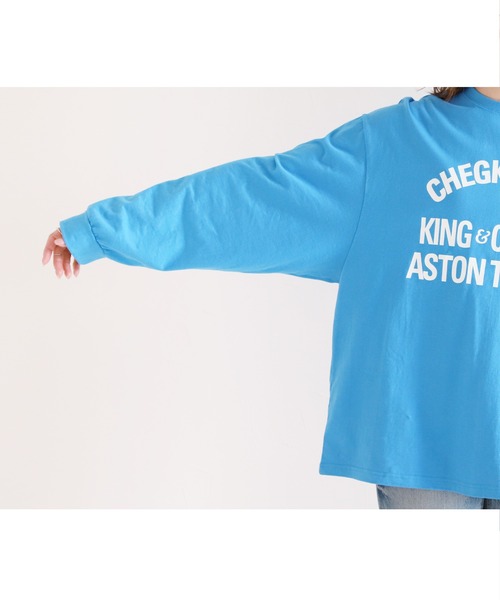 reca(レカ)の「ロゴ入りロンT(Tシャツ/カットソー・レディース・ホワイト/ブルー/ブラック・FREE)」の11枚目の写真