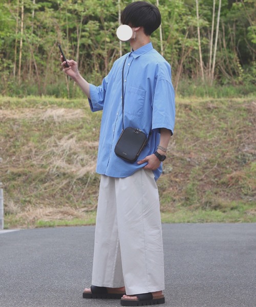 INTER FACTORY（インターファクトリー）の「ファッションインフルエンサー DAISUKE - 2タックルーズボリュームワイドパンツ（その他パンツ・メンズ・アイボリー/ブラック・SMALL/MEDIUM/LARGE）」の8枚目の写真