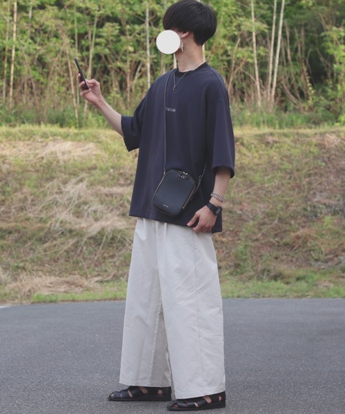 INTER FACTORY（インターファクトリー）の「ファッションインフルエンサー DAISUKE - 2タックルーズボリュームワイドパンツ（その他パンツ・メンズ・アイボリー/ブラック・SMALL/MEDIUM/LARGE）」の10枚目の写真