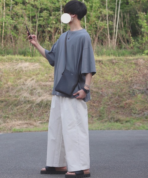 INTER FACTORY（インターファクトリー）の「ファッションインフルエンサー DAISUKE - 2タックルーズボリュームワイドパンツ（その他パンツ・メンズ・アイボリー/ブラック・SMALL/MEDIUM/LARGE）」の18枚目の写真