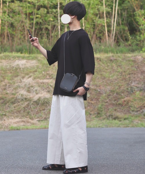 INTER FACTORY（インターファクトリー）の「ファッションインフルエンサー DAISUKE - 2タックルーズボリュームワイドパンツ（その他パンツ・メンズ・アイボリー/ブラック・SMALL/MEDIUM/LARGE）」の20枚目の写真