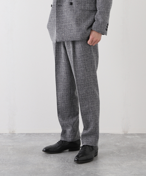 EDIFICE（エディフィス）の「スラブツイード 1タック スラックス【セットアップ着用可】（スラックス・メンズ・ネイビー/ダークブルー・SMALL/MEDIUM/LARGE/X-LARGE）」の13枚目の写真