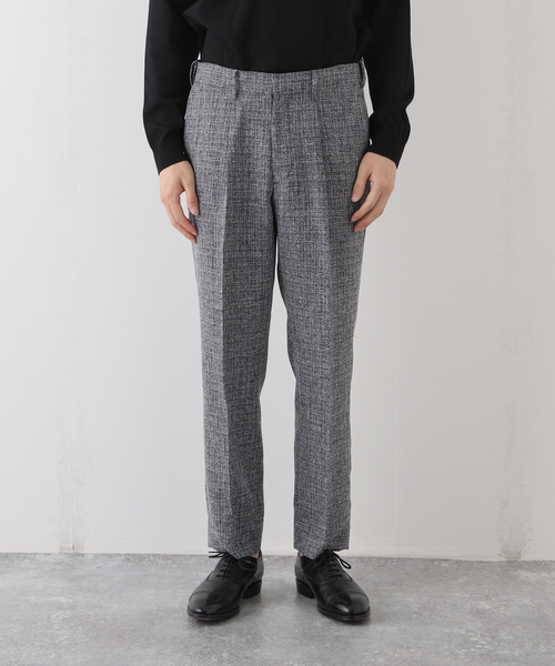 EDIFICE（エディフィス）の「スラブツイード 1タック スラックス【セットアップ着用可】（スラックス・メンズ・ネイビー/ダークブルー・SMALL/MEDIUM/LARGE/X-LARGE）」の14枚目の写真