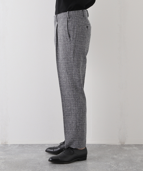 EDIFICE（エディフィス）の「スラブツイード 1タック スラックス【セットアップ着用可】（スラックス・メンズ・ネイビー/ダークブルー・SMALL/MEDIUM/LARGE/X-LARGE）」の15枚目の写真