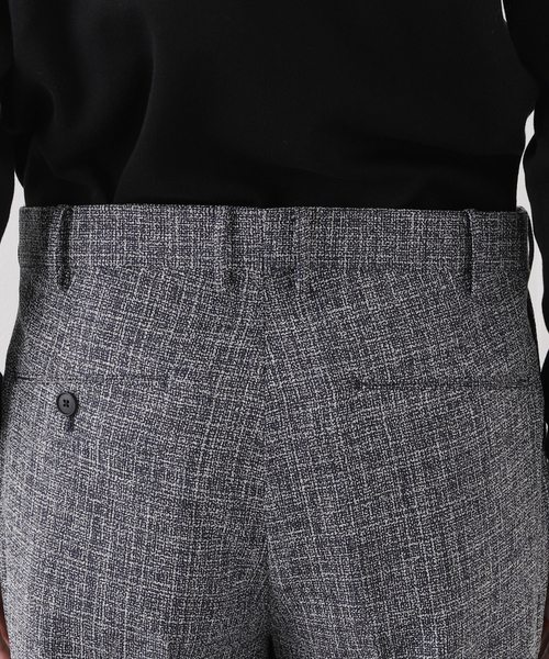 EDIFICE（エディフィス）の「スラブツイード 1タック スラックス【セットアップ着用可】（スラックス・メンズ・ネイビー/ダークブルー・SMALL/MEDIUM/LARGE/X-LARGE）」の18枚目の写真