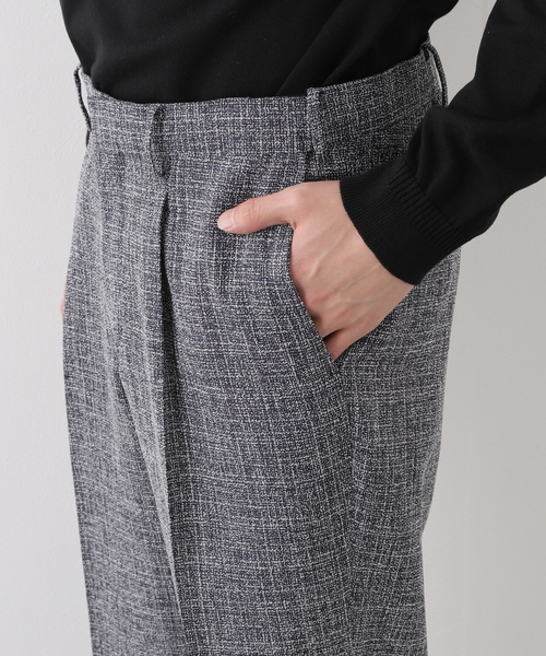 EDIFICE（エディフィス）の「スラブツイード 1タック スラックス【セットアップ着用可】（スラックス・メンズ・ネイビー/ダークブルー・SMALL/MEDIUM/LARGE/X-LARGE）」の20枚目の写真