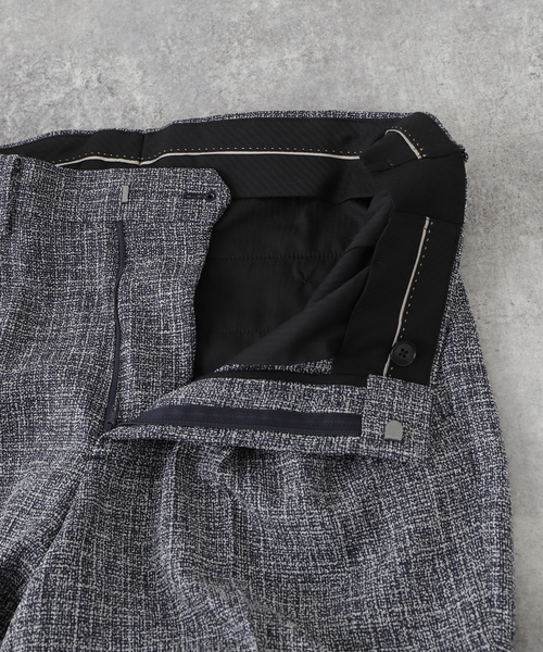 EDIFICE（エディフィス）の「スラブツイード 1タック スラックス【セットアップ着用可】（スラックス・メンズ・ネイビー/ダークブルー・SMALL/MEDIUM/LARGE/X-LARGE）」の22枚目の写真