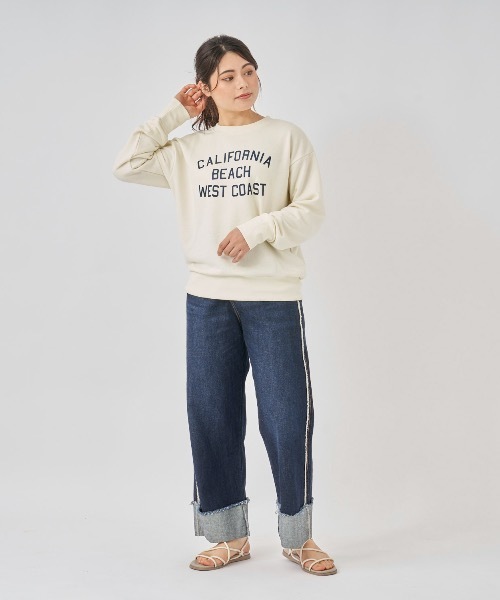 Ocean Pacific(オーシャンパシフィック)の「【OP:オーピー】レディースカレッジスウェット トレーナー(スウェット・レディース・アイボリー/ブルー/ベージュ・MEDIUM/LARGE/X-LARGE/SMALL)」の11枚目の写真