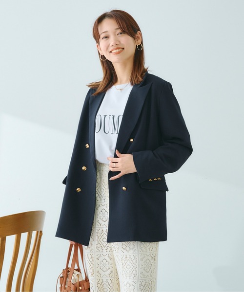 Chez toi（シェトワ）の「ポンチラグランロゴT（Tシャツ/カットソー・レディース・ブラック/オフホワイト/ピンク・FREE）」の14枚目の写真