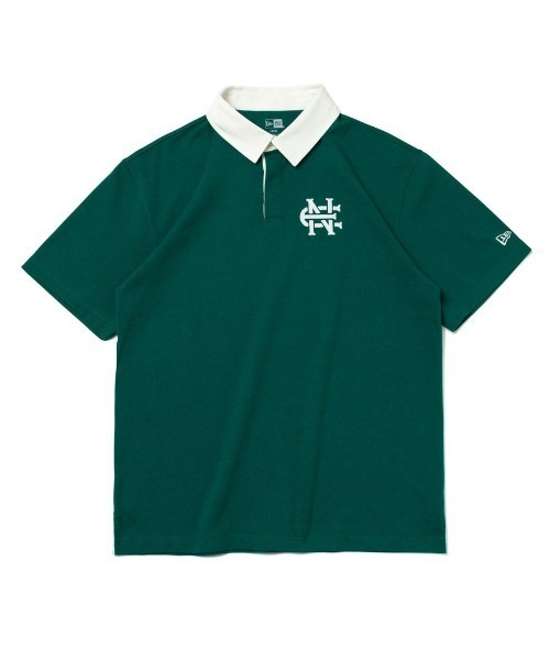 NEW ERA(ニューエラ)の「NEW ERA/ニューエラ NEW ERA GOLF/ニューエラゴルフ ラガーシャツ ワンポイント/ゴルフウェア コットンT/セットアップ対応/GF SS RUGER SH 13516908/13516909(ポロシャツ・メンズ・ブラック/グリーン・L/XXL/XL/M)」の2枚目の写真