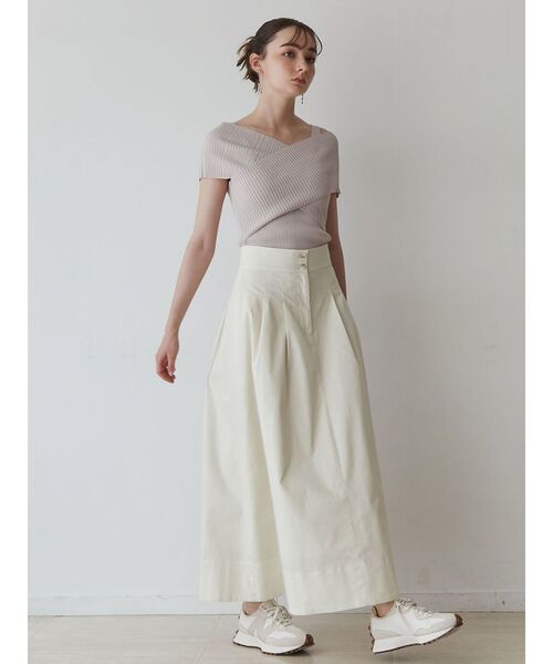 LAGUNAMOON（ラグナムーン）の「クロスリブニットプルオーバー（ニット/セーター・レディース・ブラック/ベージュ/ミント・FREE）」の12枚目の写真