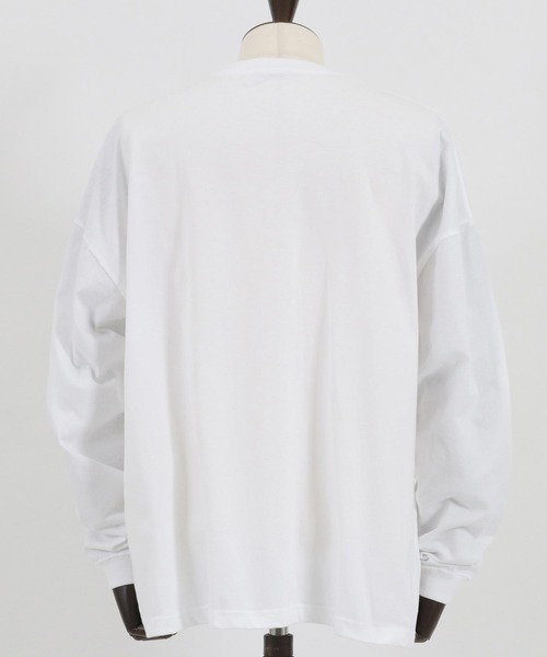 CAMBIO(カンビオ)の「mlt4261- タイガー×女性(タトゥー風デザイン)ビッグシルエットロンT(Tシャツ/カットソー・メンズ・パープル/グレー/ホワイト・S/XL/M/L)」の19枚目の写真