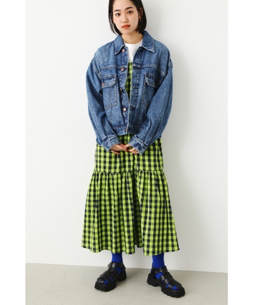 RODEO CROWNS WIDE BOWL（ロデオクラウンズワイドボウル）の「Colorfulギンガムキャミワンピース（ワンピース・レディース・オレンジ系その他/ブルー系その他3/ピンク系その他・FREE）」の21枚目の写真