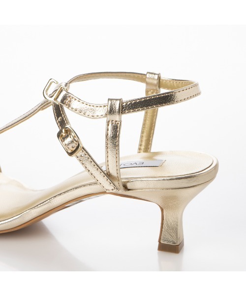 EVOL(イーボル)の「【EVOL】Tストラップラウンドトゥサンダル IU5144(サンダル・レディース・アイボリー/ゴールド/ブラック/ワイン・S/M/L/LL)」の14枚目の写真