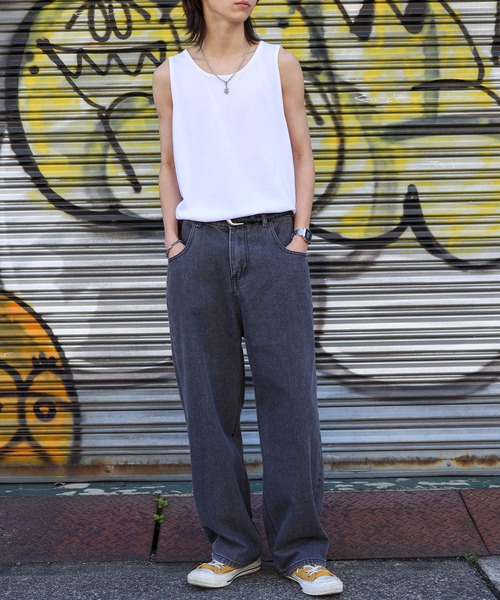 SPINNS（スピンズ）の「無地 タンクトップ（タンクトップ・メンズ・ホワイト・L/M）」の10枚目の写真