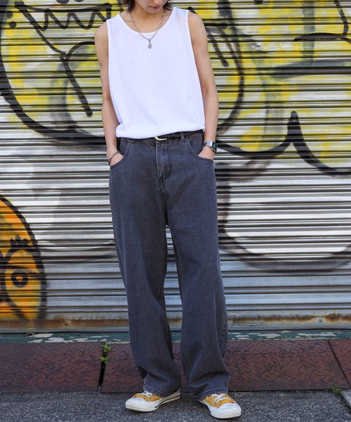 SPINNS（スピンズ）の「無地 タンクトップ（タンクトップ・メンズ・ホワイト・L/M）」の9枚目の写真