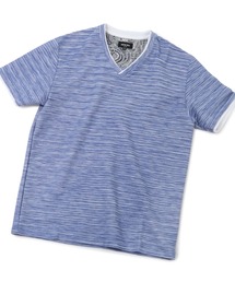 MEN'S BIGI | スラブタック天竺Vネックカットソー(Tシャツ/カットソー)