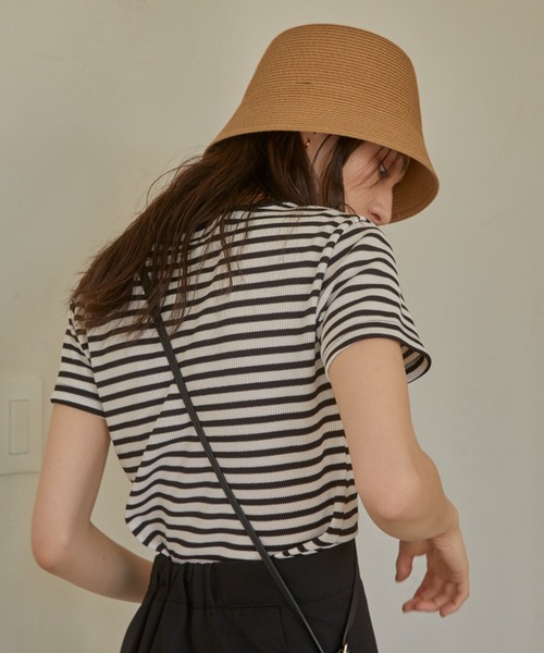 ACYM（アシーム）の「Paper bucket ハット（ハット・レディース・ブラック/ベージュ/ブラウン・FREE）」の10枚目の写真