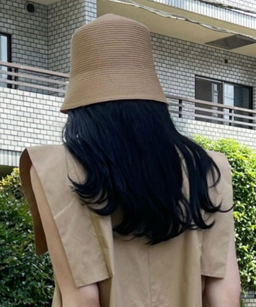 ACYM（アシーム）の「Paper bucket ハット（ハット・レディース・ブラック/ベージュ/ブラウン・FREE）」の21枚目の写真